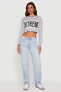 Extreme Graphic Cropped Sweater