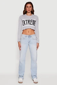 Extreme Graphic Cropped Sweater