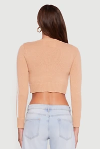 Womens Extreme Graphic Cropped Sweater,