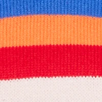 Striped Cropped Hooded Sweater