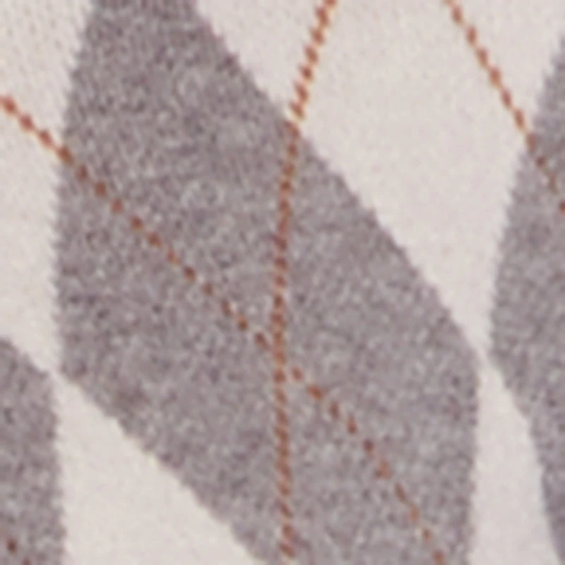 Argyle Plaid Button Front Cardigan