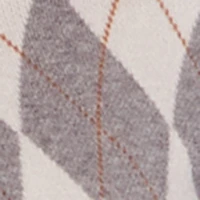 Argyle Plaid Button Front Cardigan