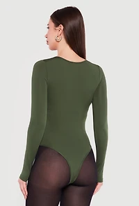 Basic Long Sleeve Scoop Neck Bodysuit