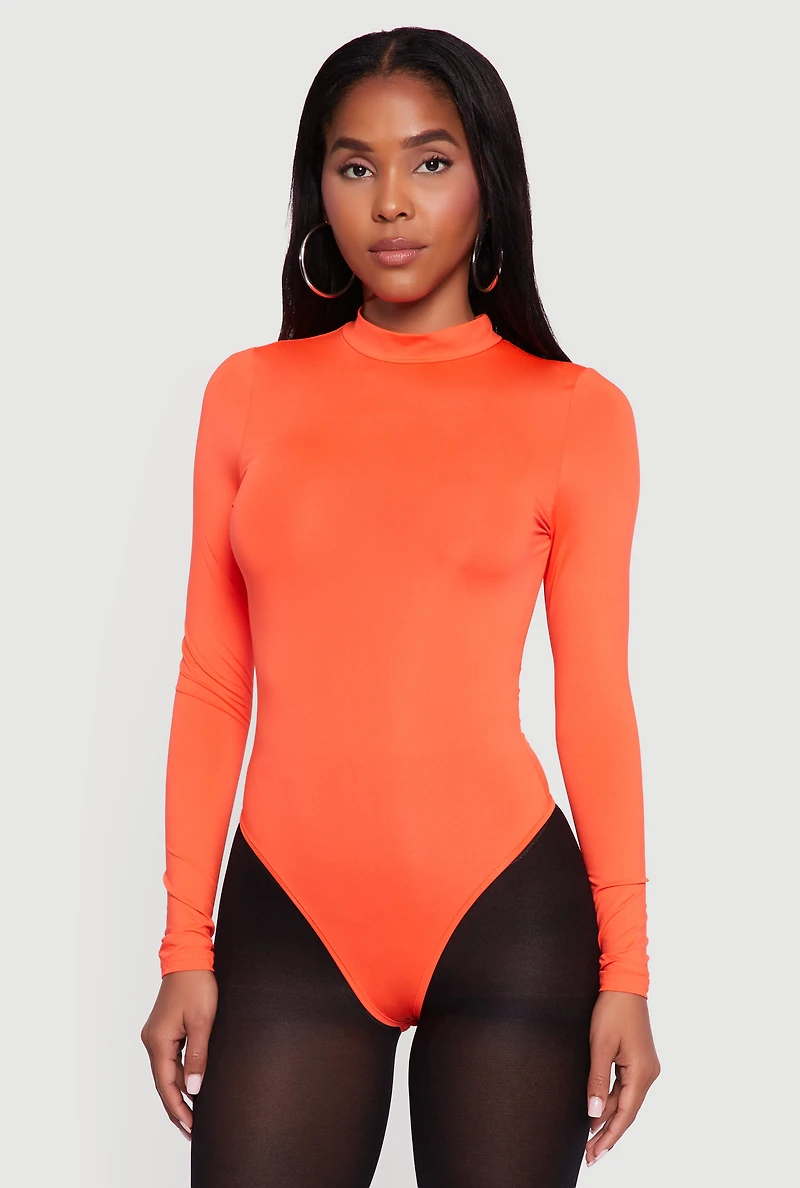 Long Sleeve Mock Neck Bodysuit