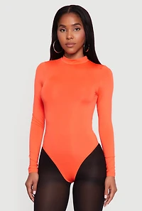 Long Sleeve Mock Neck Bodysuit