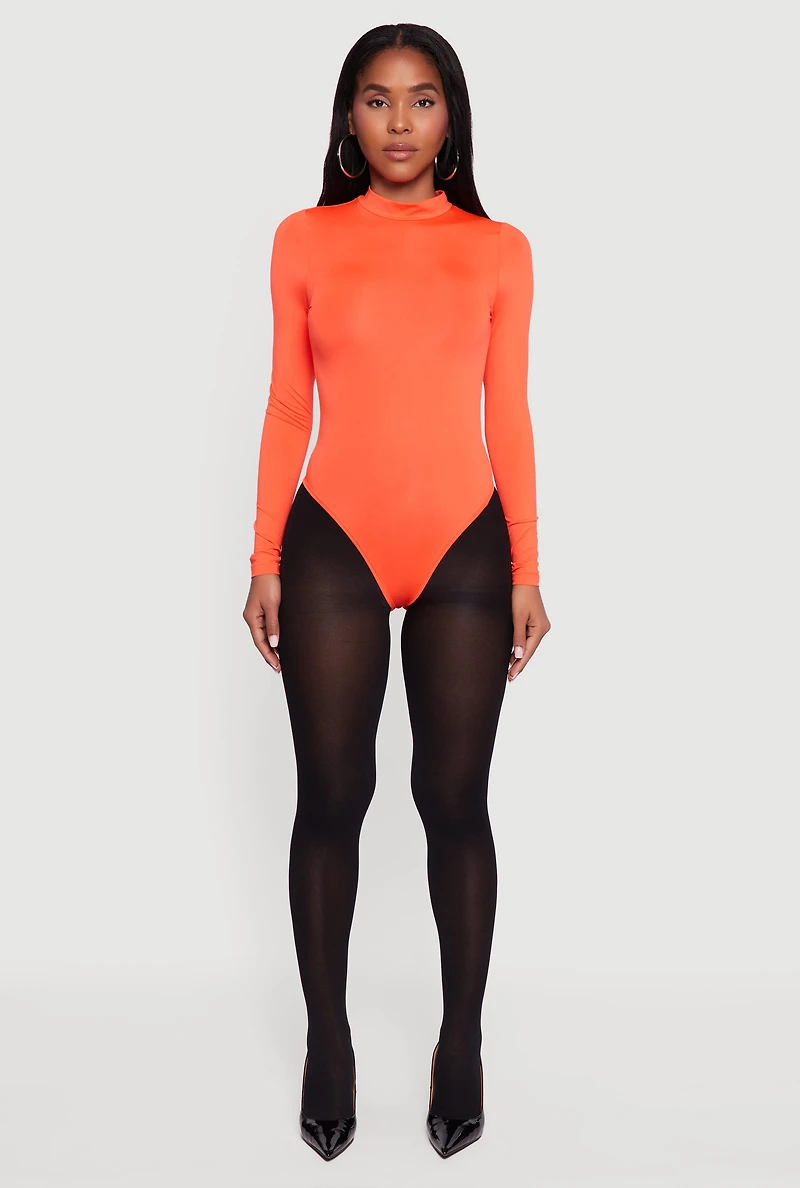 Long Sleeve Mock Neck Bodysuit