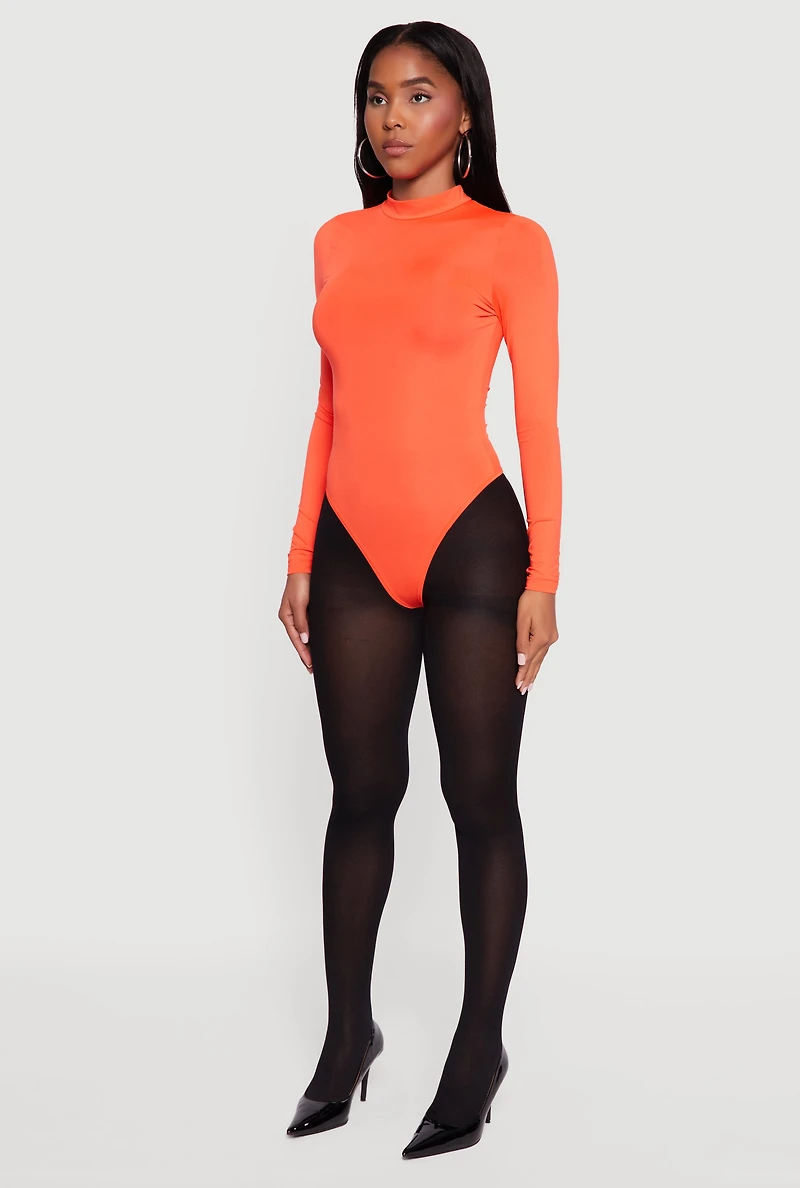 Long Sleeve Mock Neck Bodysuit