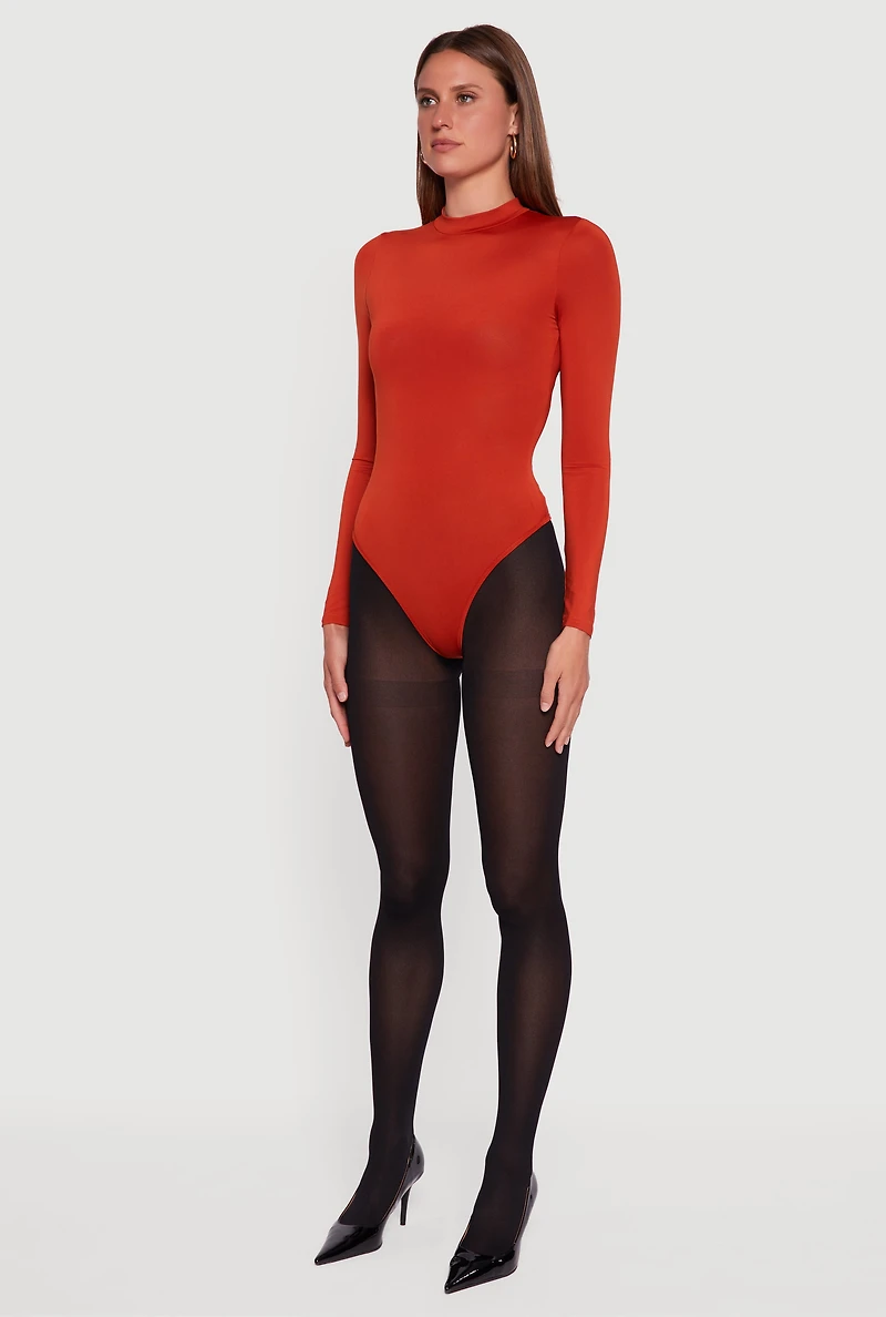 Long Sleeve Mock Neck Bodysuit