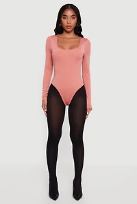 Long Sleeve Square Neck Bodysuit