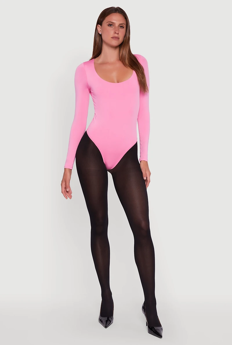 Long Sleeve Square Neck Bodysuit