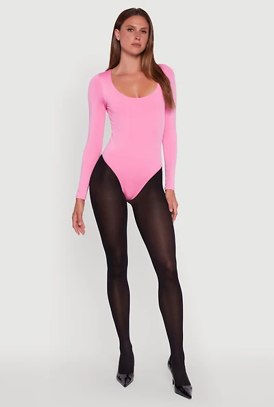 Long Sleeve Square Neck Bodysuit
