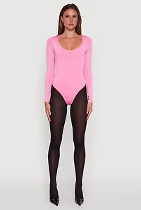 Long Sleeve Square Neck Bodysuit