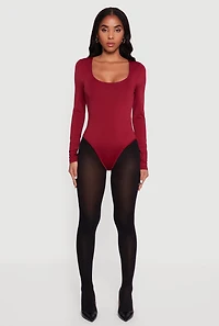Long Sleeve Square Neck Bodysuit