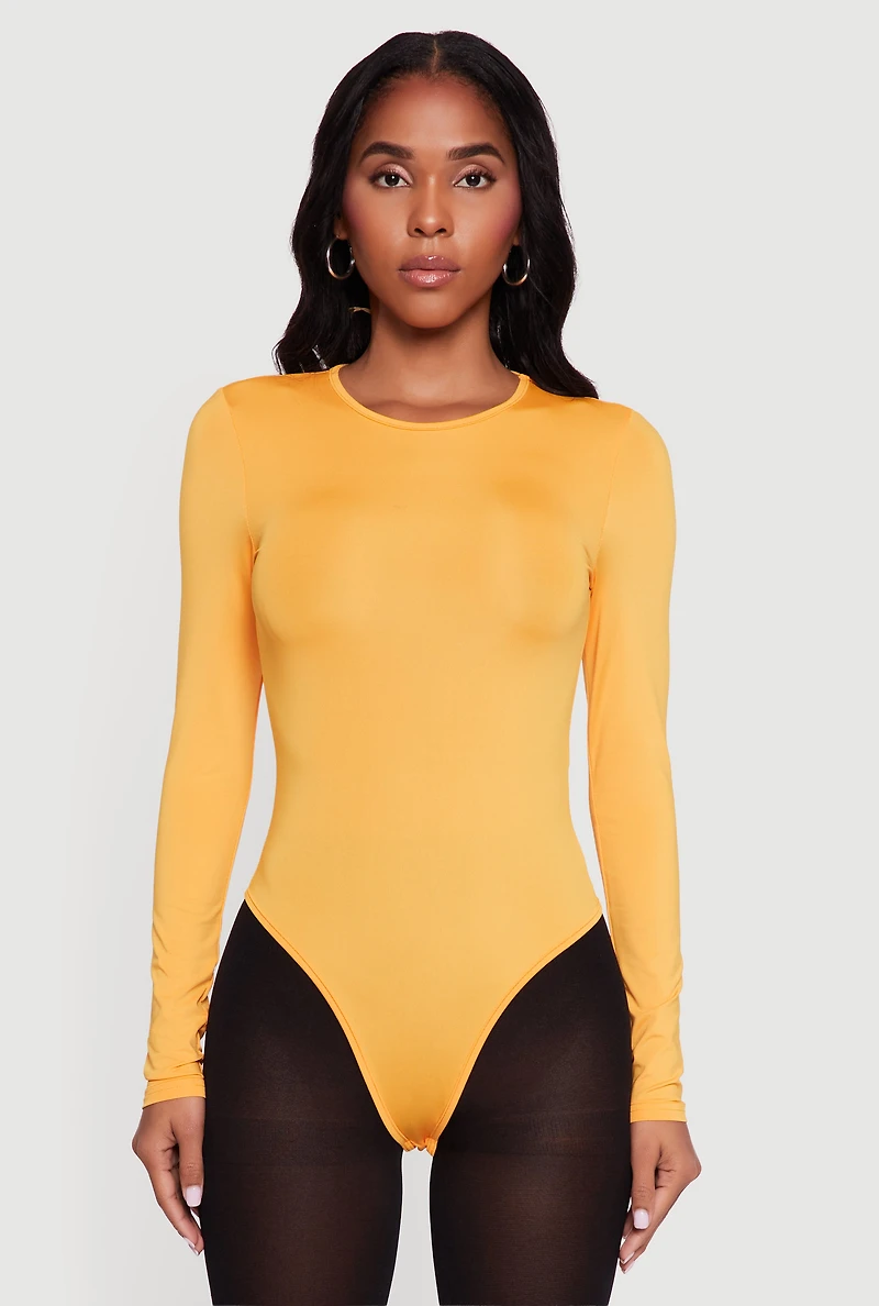 Long Sleeve Crew Neck Bodysuit