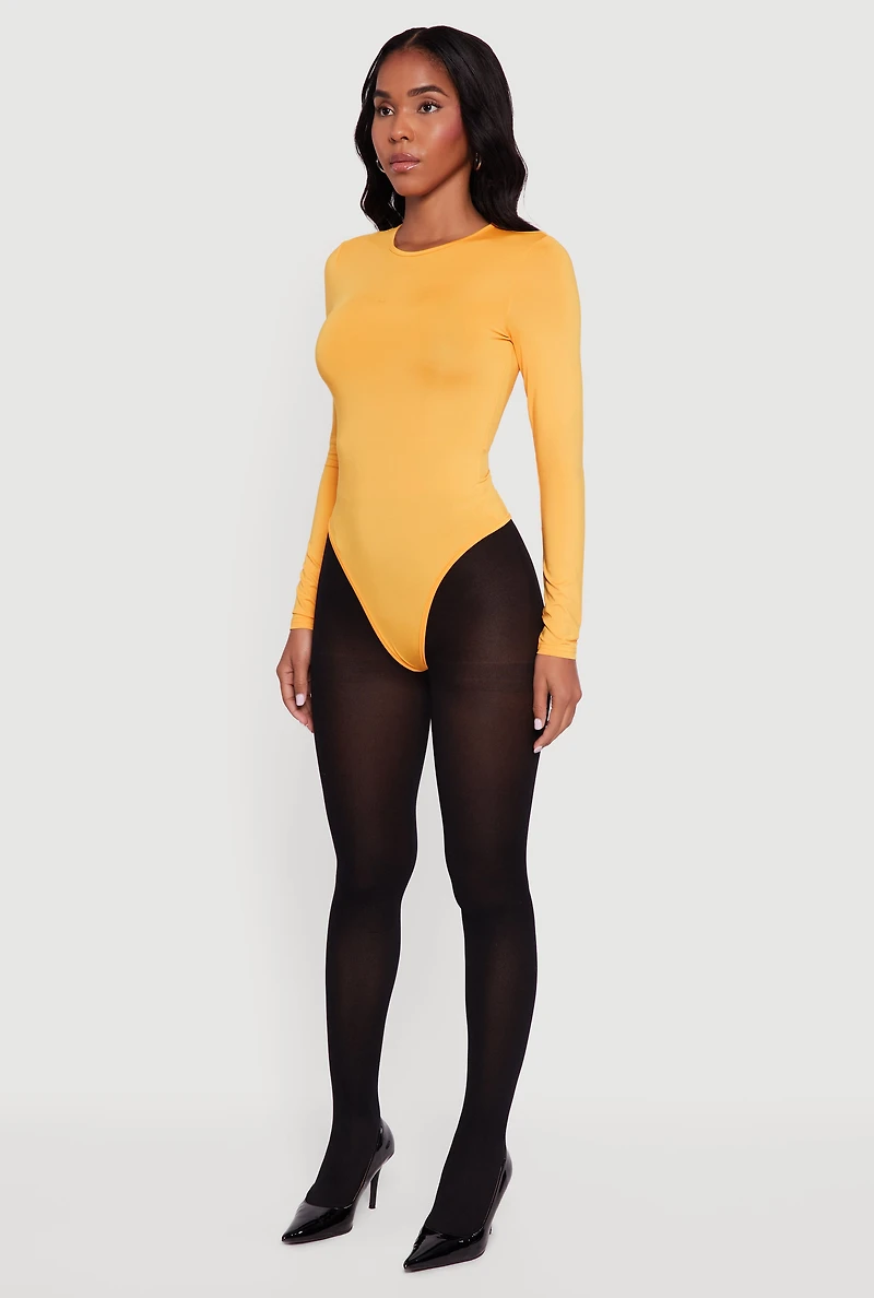 Long Sleeve Crew Neck Bodysuit