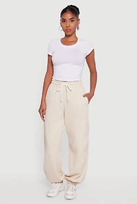 Heart Patch Fleece Sweatpants