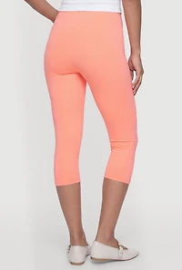 Trendy Mid Rise Capris Leggings