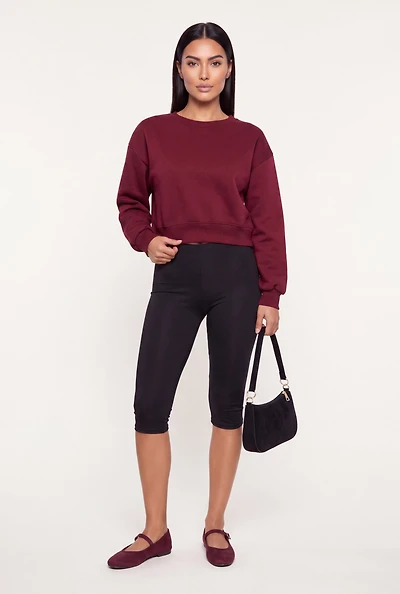 Mid Rise Capri Leggings