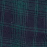 Plaid Mid Rise Wide Leg Lounge Pants