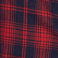 Plaid Mid Rise Wide Leg Lounge Pants