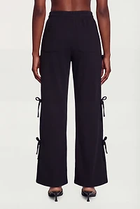 Bow Side Tie Pull On Sweatpants