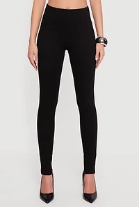 Pintuck High Waisted Skinny Dress Pants