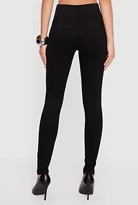Pintuck High Waisted Skinny Dress Pants