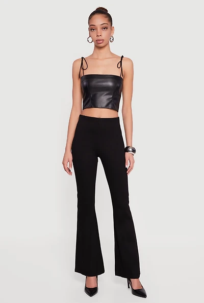 Ponte Pull On Flare Pants