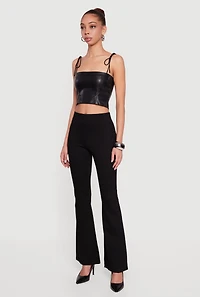 Ponte Pull On Flare Pants