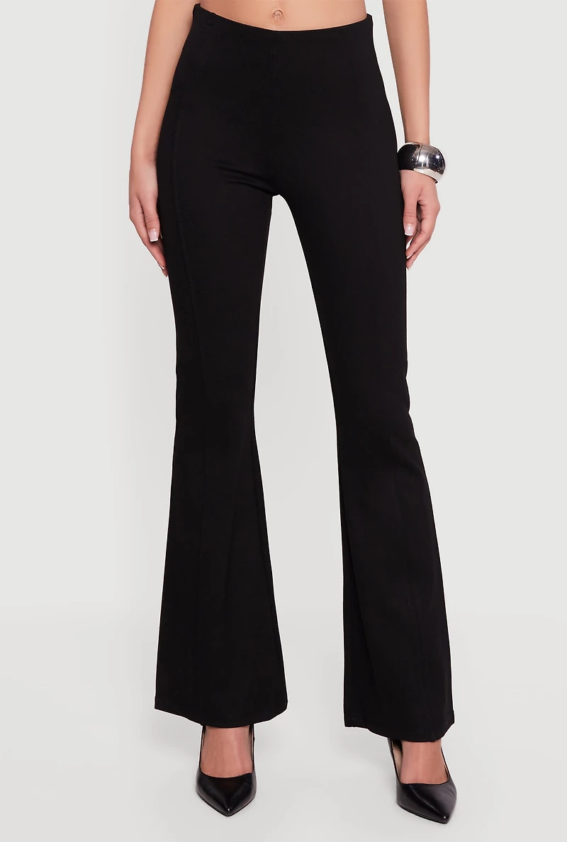 Ponte Pull On Flare Pants