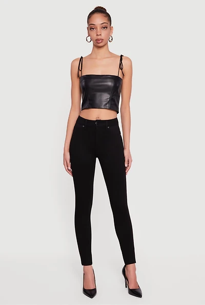 Mid Rise Skinny Casual Pants