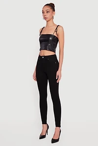 Mid Rise Skinny Casual Pants