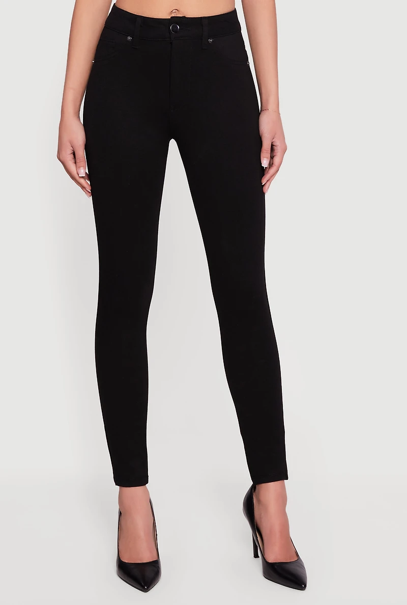 Mid Rise Skinny Casual Pants