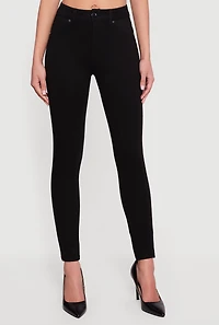 Mid Rise Skinny Casual Pants