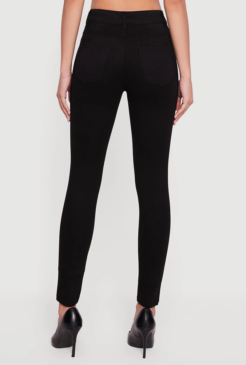 Mid Rise Skinny Casual Pants