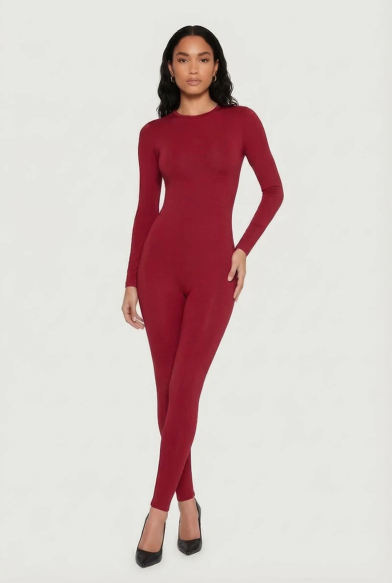 Zip Back Long Sleeve Catsuit