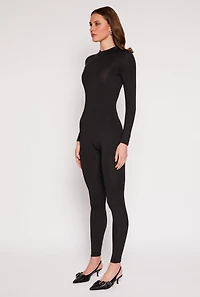 Daisy High Neck Long Sleeve Catsuit