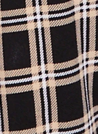 Almost Famous Plaid Belted Cami Jumpsuit with Tee