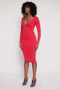 Womens Daisy Acid Wash Grommet Notch Neck Dress, Red, Size S