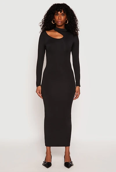 Daisy Keyhole Shoulder Maxi Dress