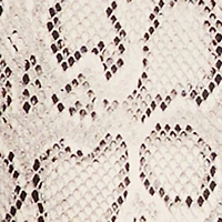 Snake Print Sleeveless Button Front Mini Dress