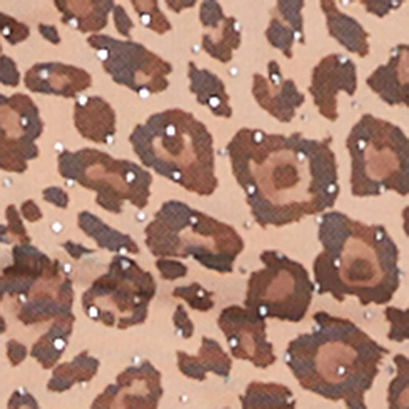 Leopard Print Sleeveless Bustier Bodycon Midi Dress