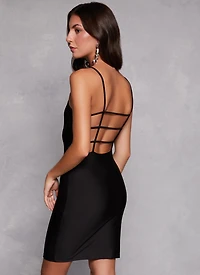 Caged Back Cami Mini Dress