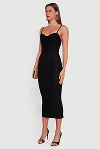 Floral Lace Sweetheart Cowl Neck Maxi Dress