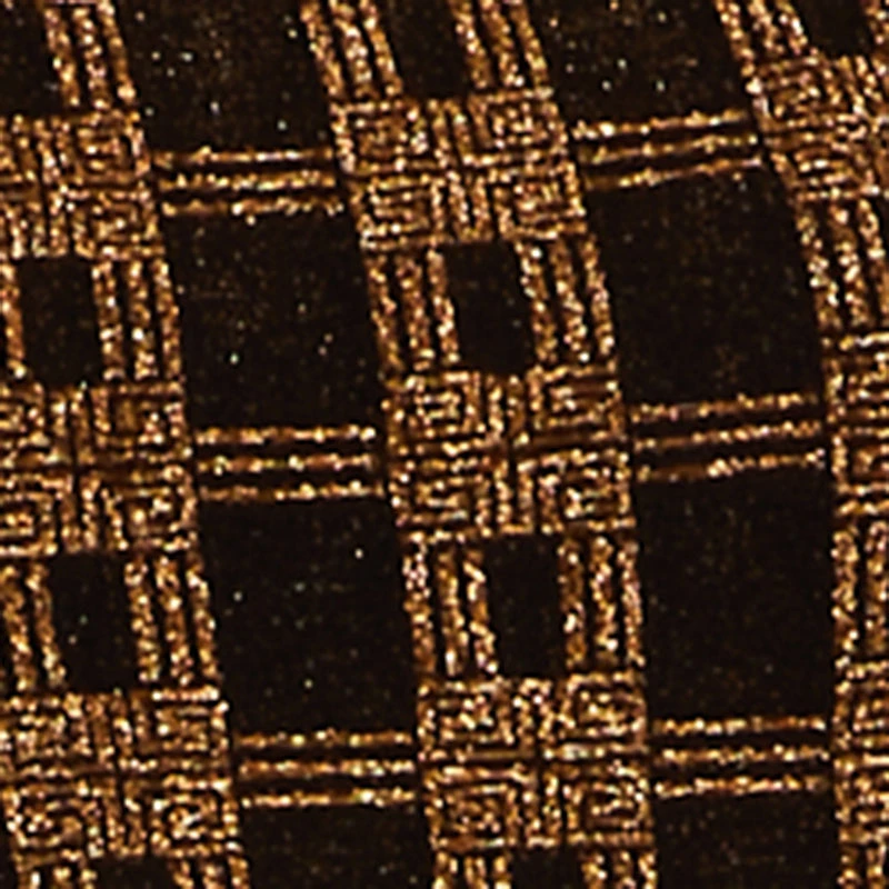 Almost Famous Patterned Lurex Open Tie Back Mini Dress