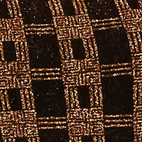 Almost Famous Patterned Lurex Open Tie Back Mini Dress