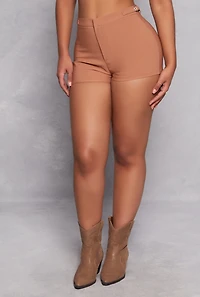 Side Buckle Detail Shorts