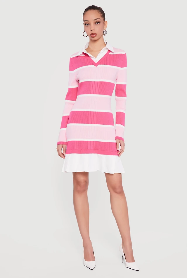 Home | Almost Famous Striped Layered Look Sweater Dress at Plaza Las Americas in San Juan, PR Home | Almost Famous Striped Layered Look Sweater Dress at Plaza Las Americas in San Juan, PR