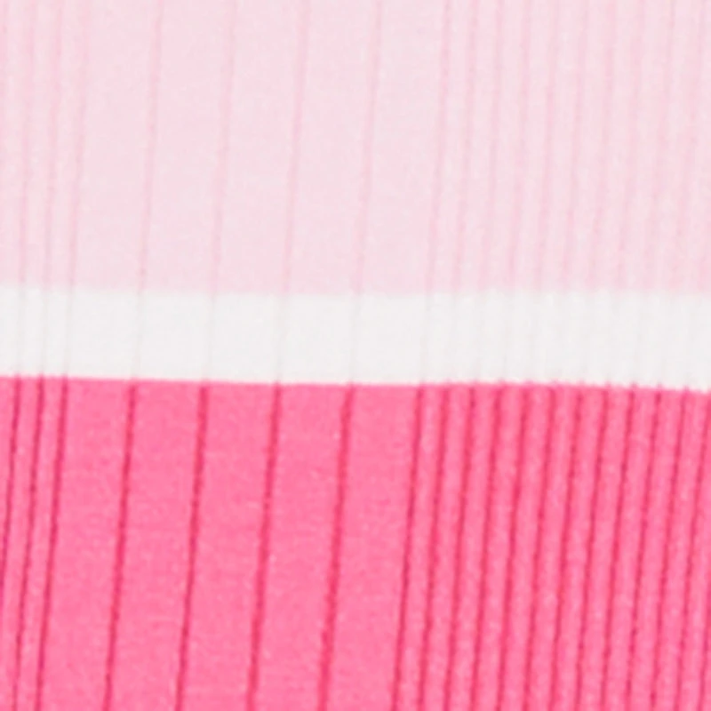 Striped Layered Look Sweater Dress