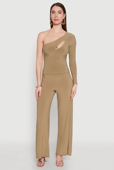 Wide Waist Palazzo Pants